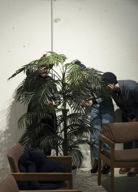 Documentation of I Love You Are You Okay Performance at Gramma Poetry Press, October 2017