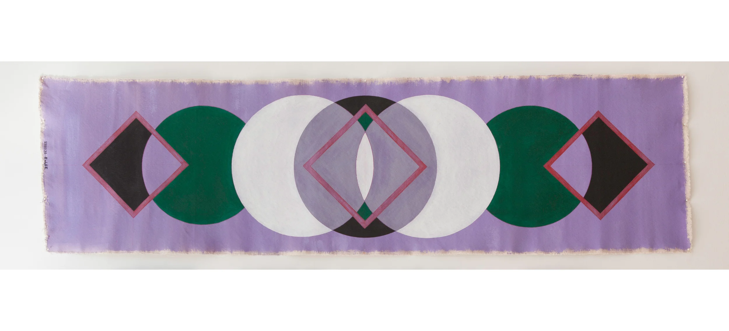 acrylic, pen,oil pastel 72"x16" 2013 private collector