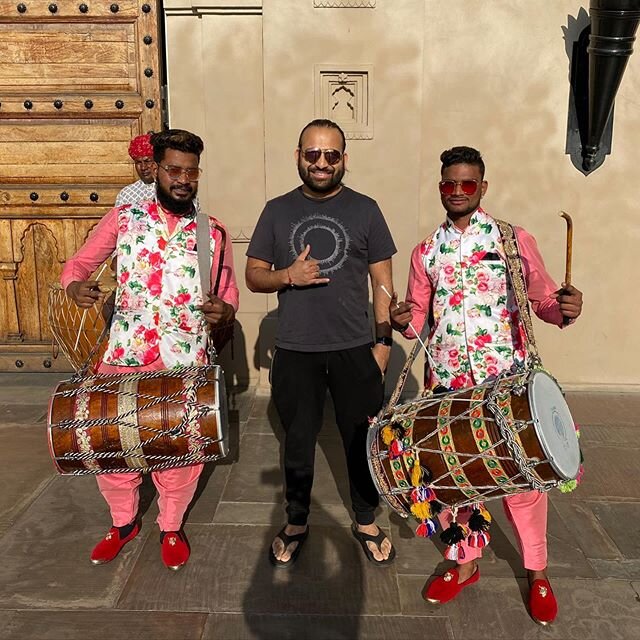 Shout out to the dholis at the Fairmont in Jaipur! The real deal!