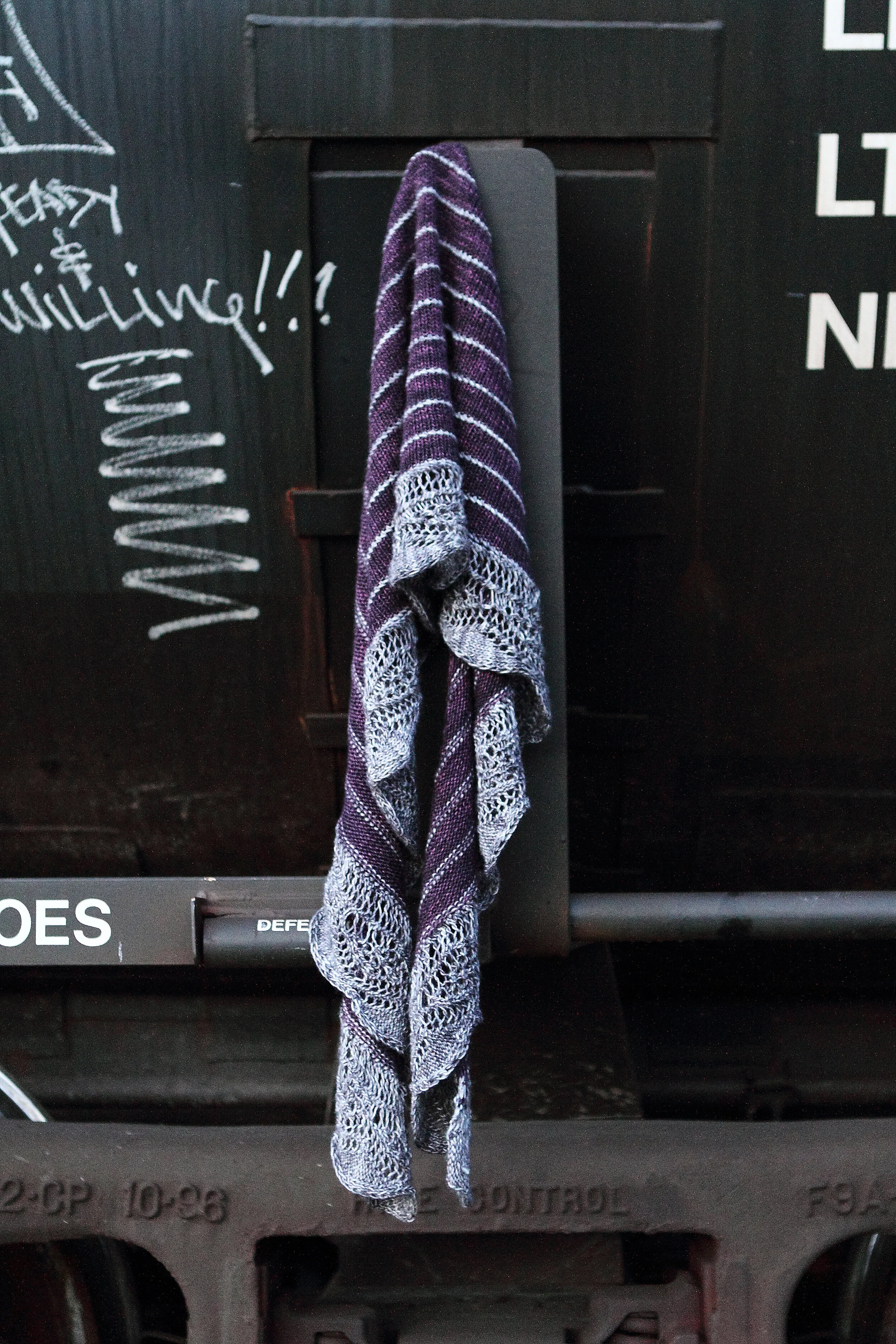 xenia-knit-shawl-purple-and-gray-two-color-stripes-with-contrast-color-lace-border.jpg