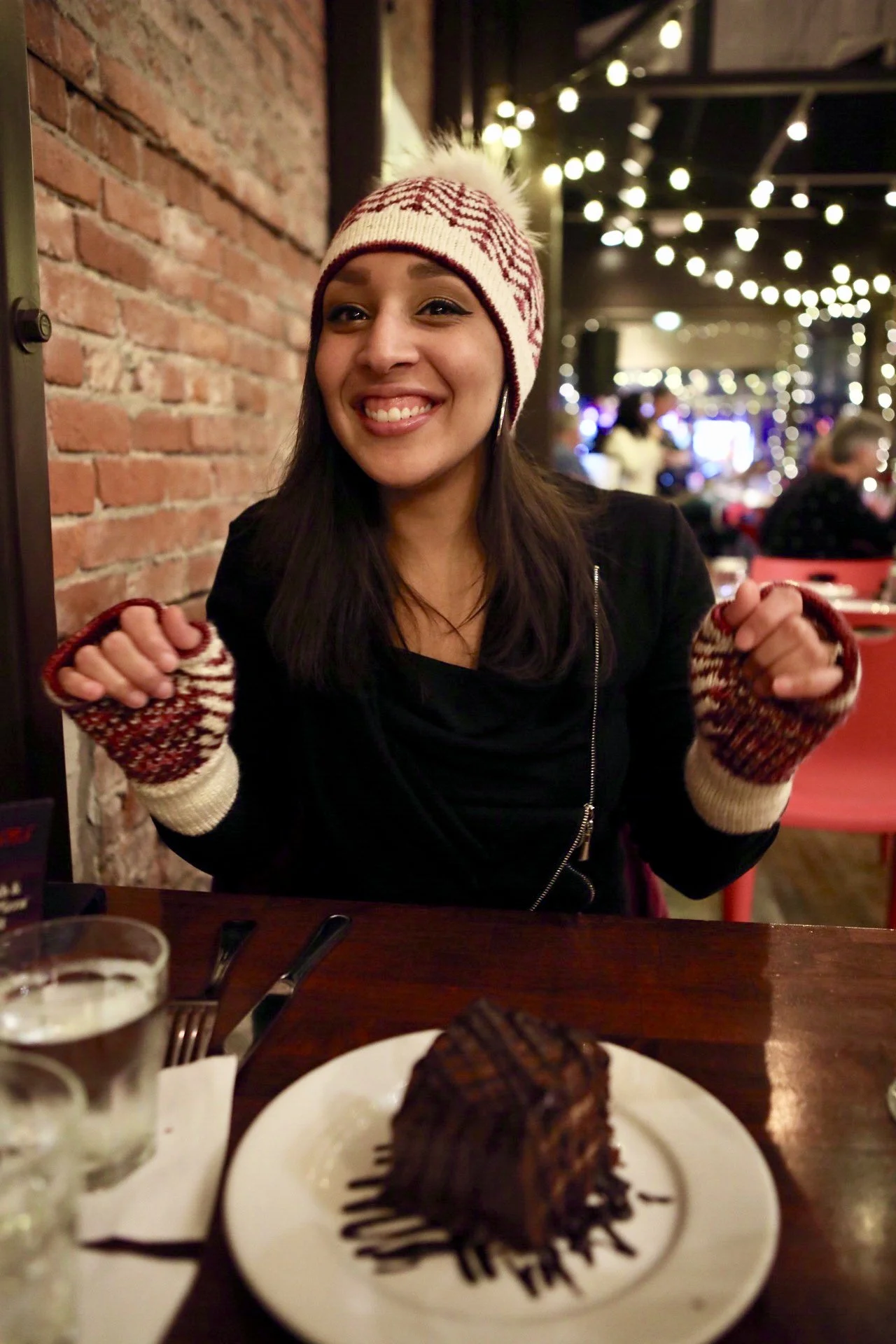 Enjoy knitting colorwork successfully with the Novemberist hat and fingerless mitts. Thoughtful, straightforward details in these knitting patterns designed in the Pacific Northwest by Vanessa Smith.