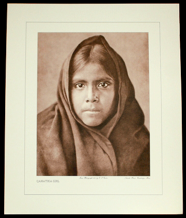 Large Edward Curtis American Indian Photo - Printed ca1973. ( 4 )