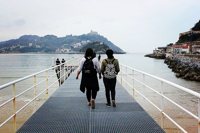 This is one of my all time favorite #travel pics, #top5 for sure. @cheeds20 and I doing what we do best...talking and exploring...probably laughing. 📷: Don Mustachio (@branifesto)