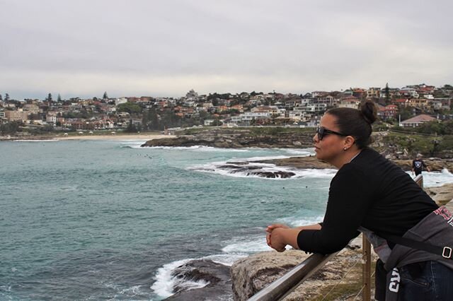 This is Bondi Beach...on the #bondibeach to #coogee walk, in #Sydney Australia. It was chilly outside, no one was in the water...and sometime stole my phone from the airport (bc I left it in the bathroom stall by accident) but I had my camera, #veryg