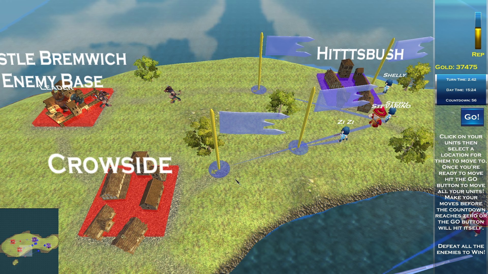  Stage 2 Island focuses on learning to defend the base. 