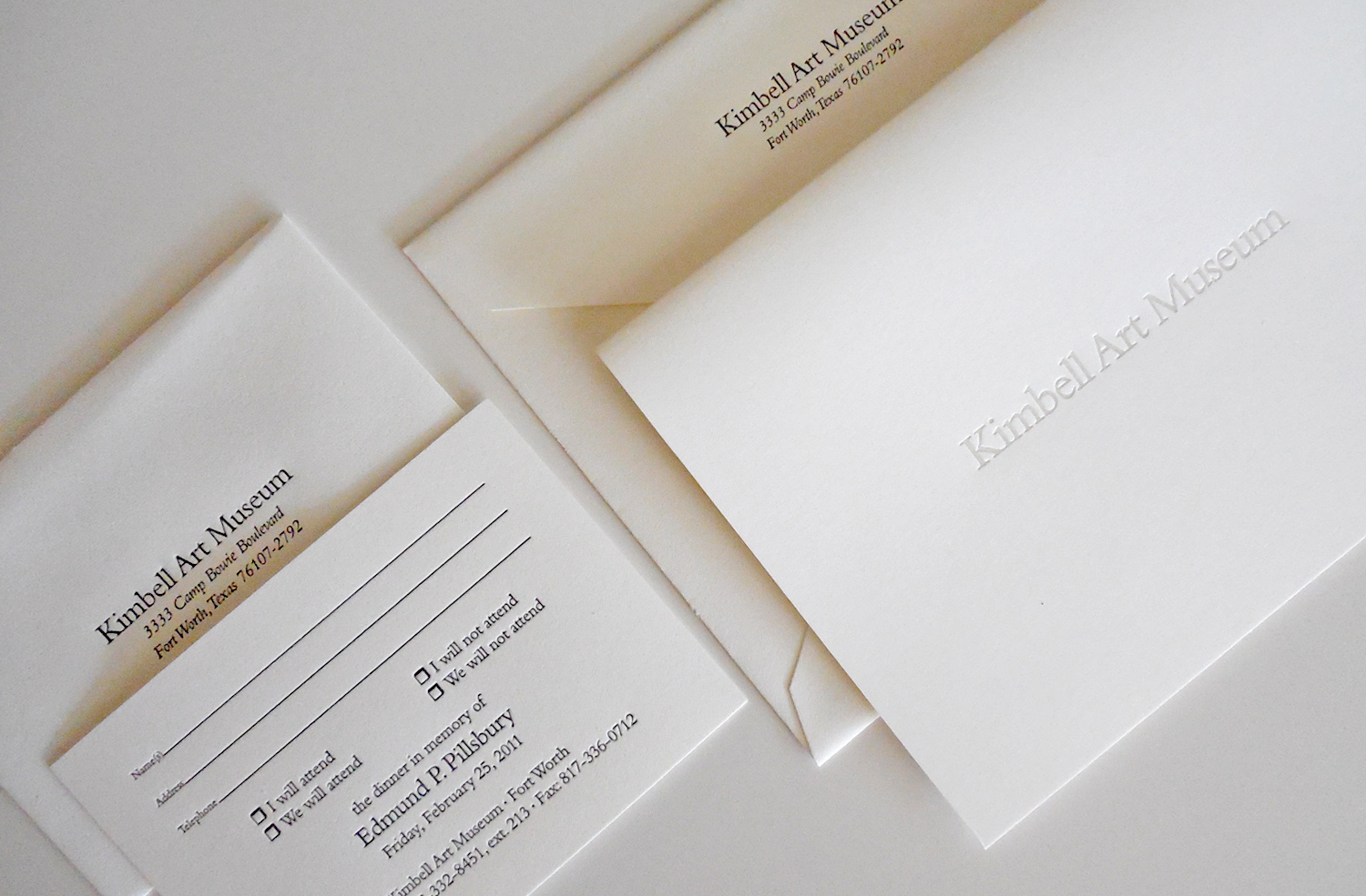Kimbell Art Museum invitation