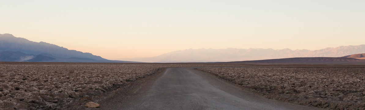 Badwater Basin, in 'The Devils Golf Course' the hottest place on earth -Death Valley, California.
