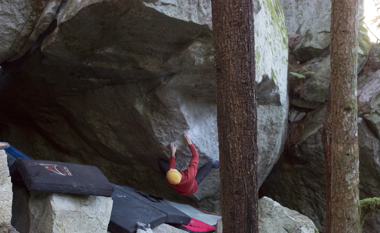 Andrew works his way around the bat cave.
