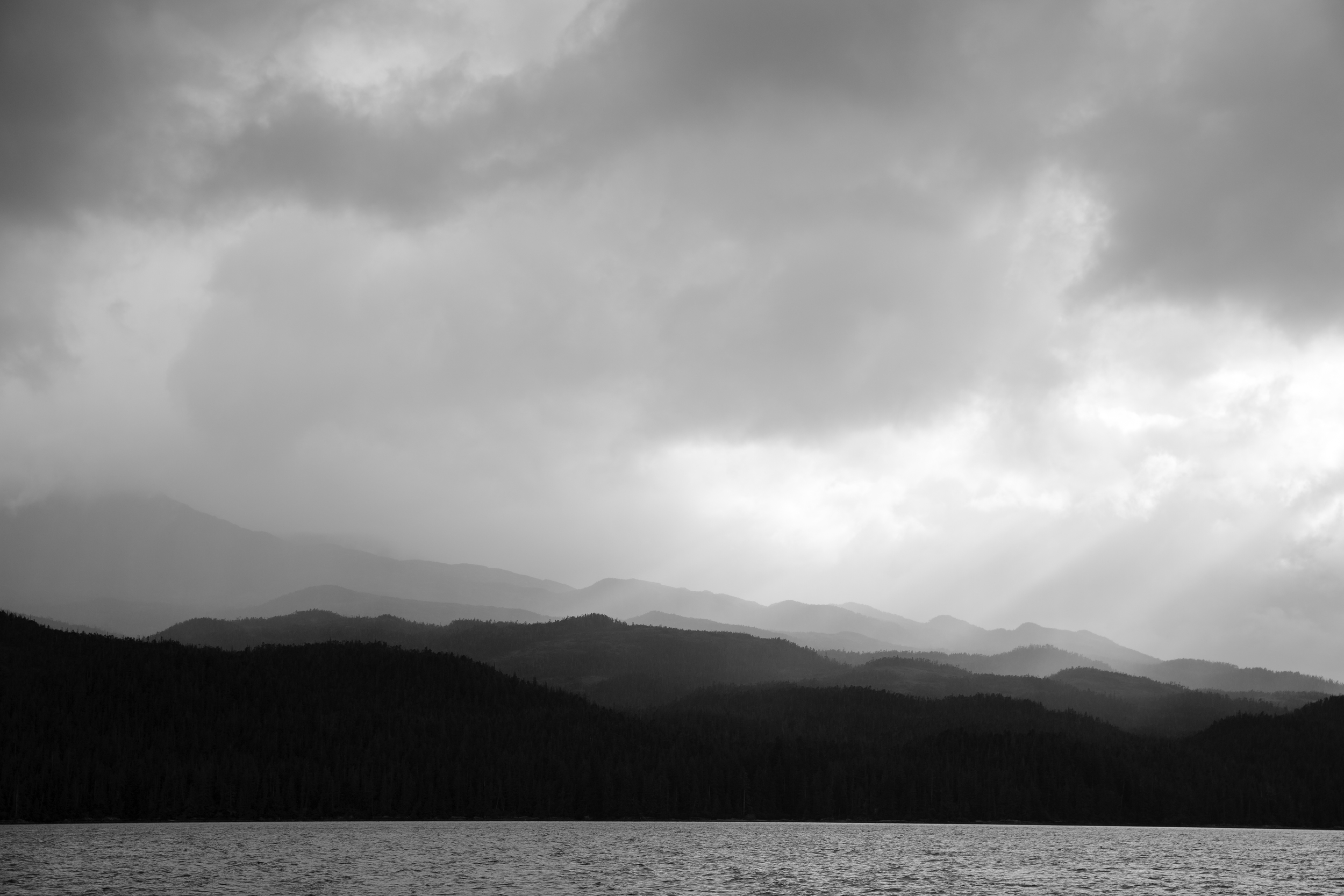Calvert Island basks in coastal rains and the cloud dance of late evening light.