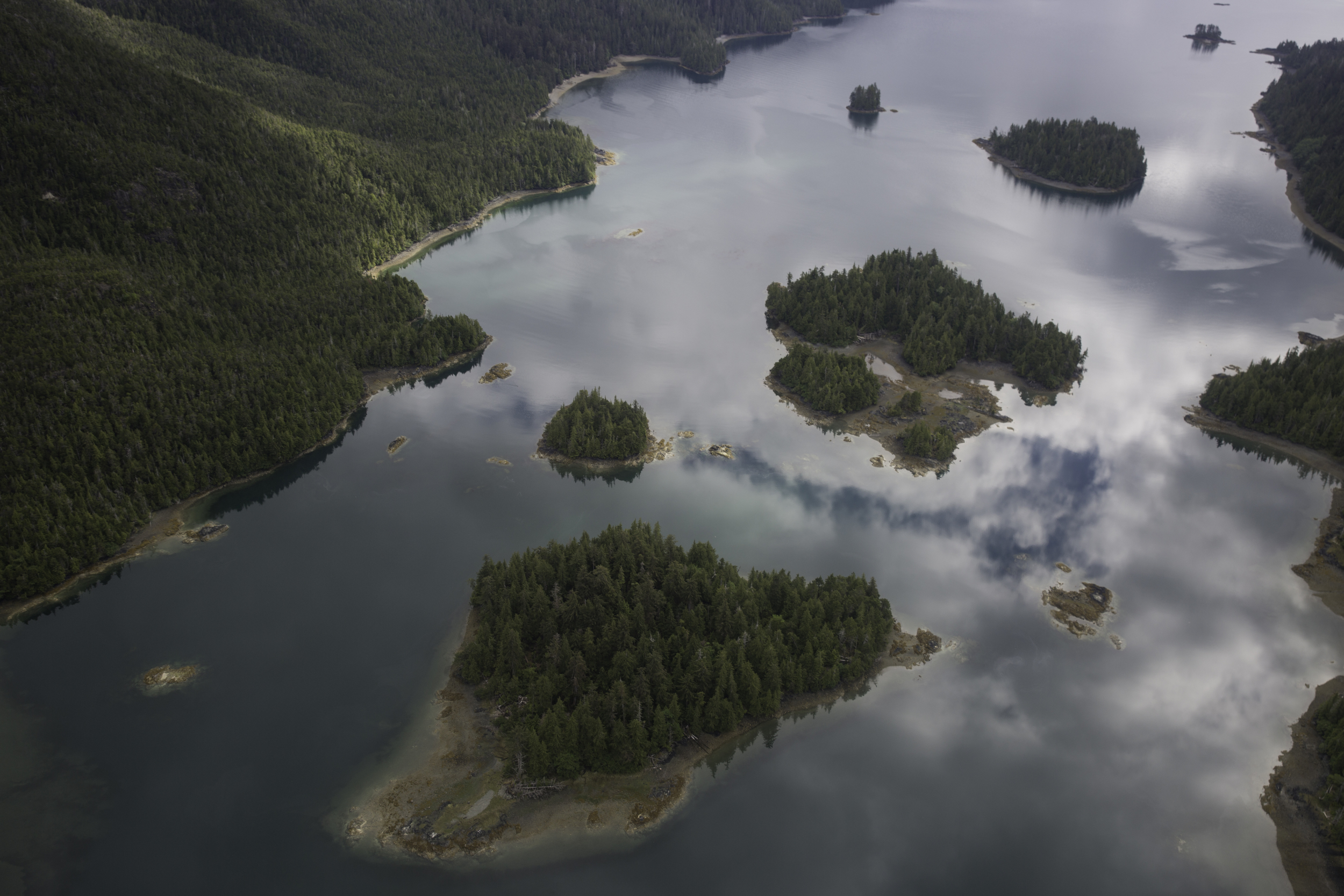 Islands on a calm day.