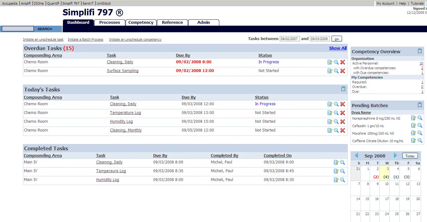 AFTER: Screen shot of the updated Dashboard (click to enlarge)