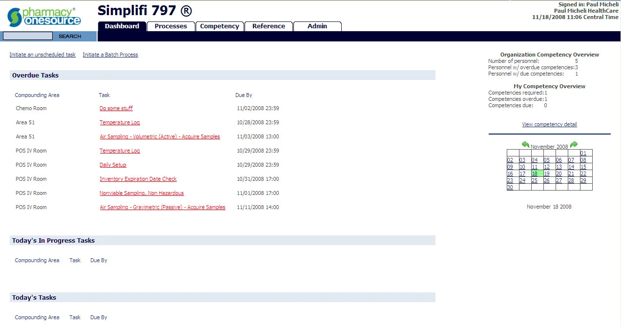 Simplifi797 Dashboard Paul Micheli
