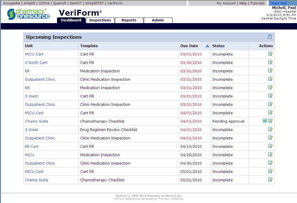 AFTER: VeriForm Dashboard (click to enlarge)