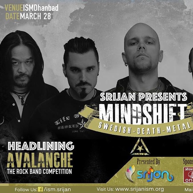 Mindshift is going to headline ISM Srijan Avalanche in India on March 28th!