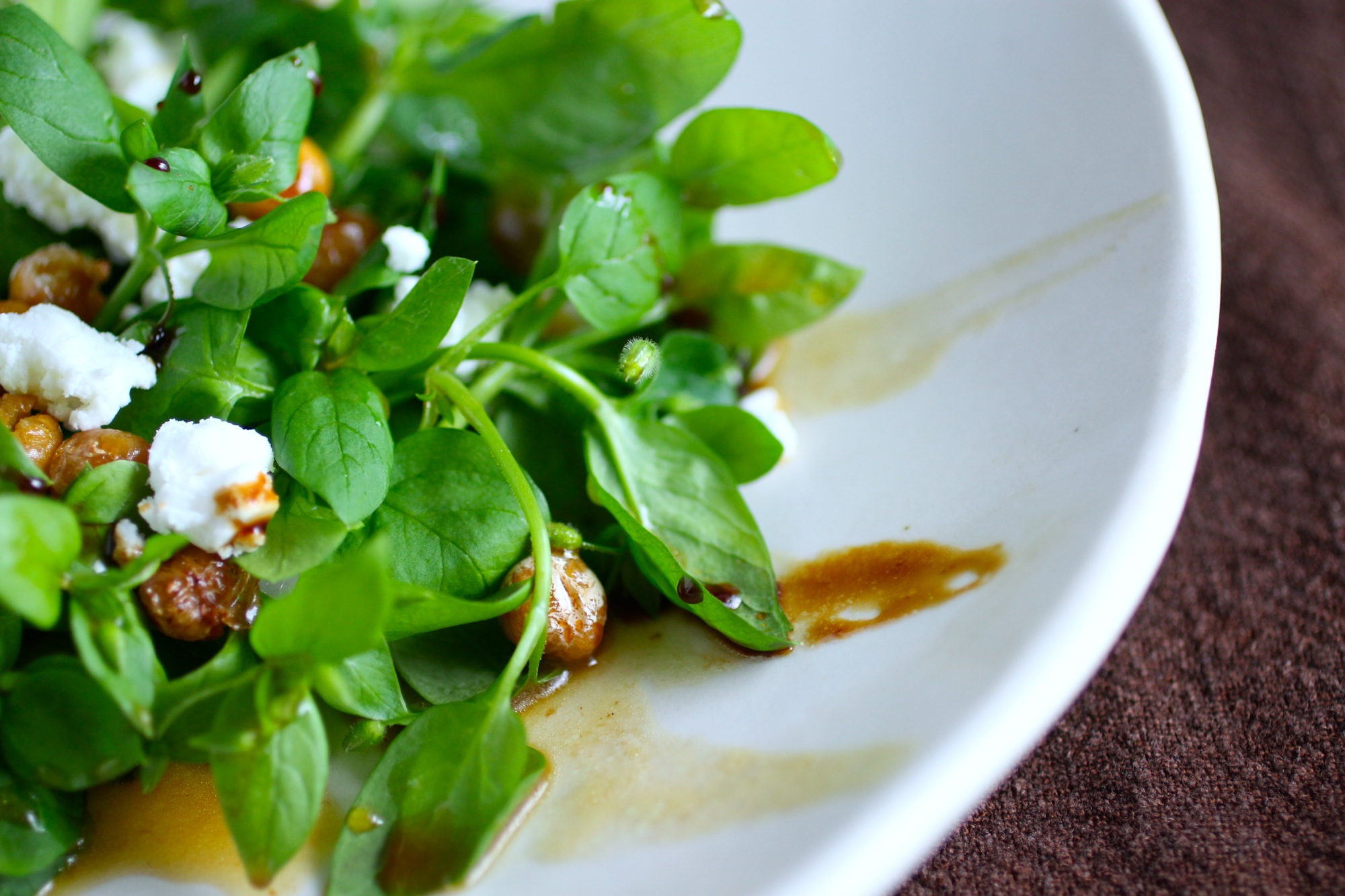 Moroccan chick-chick salad with optional feta.