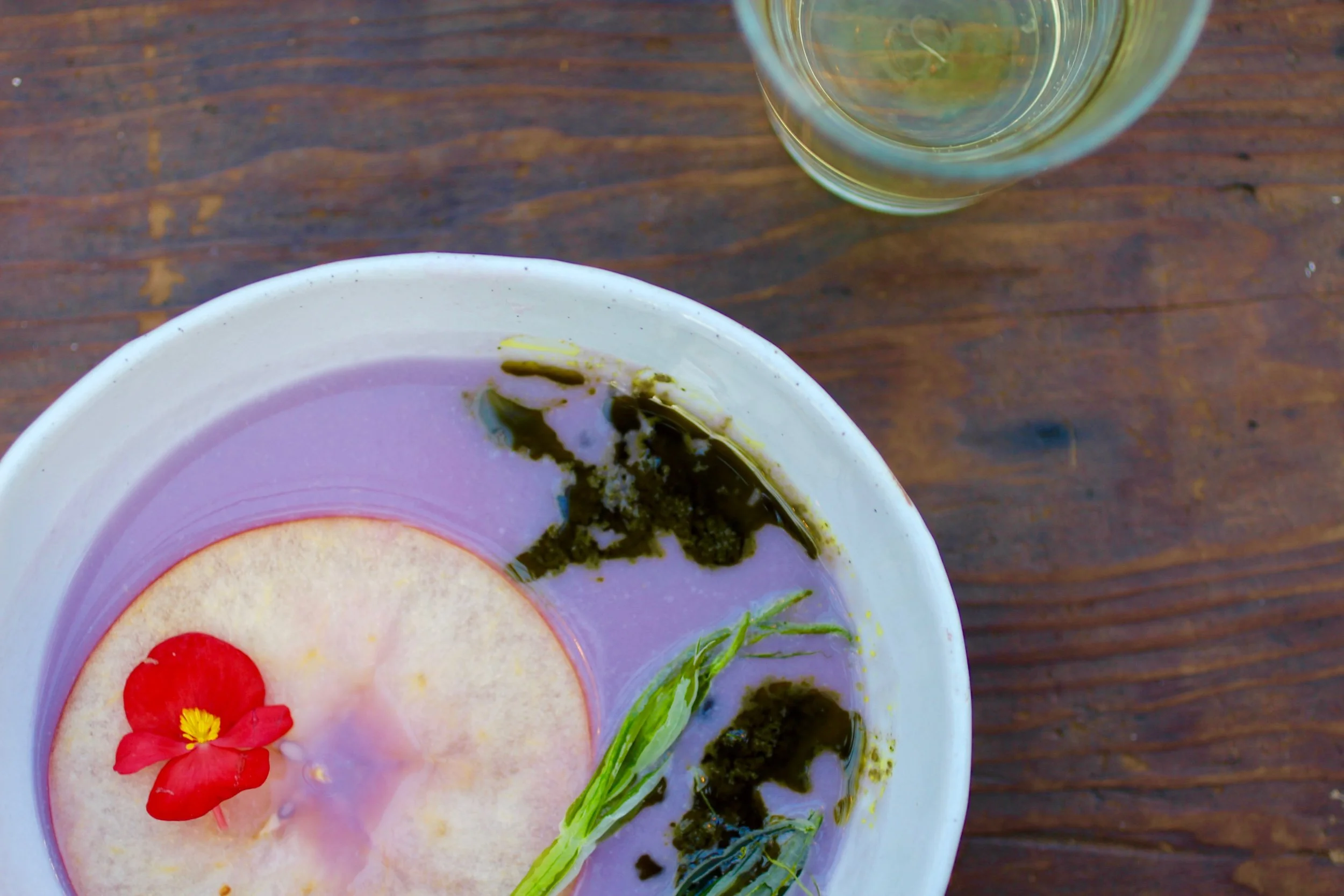 An unusual and delicious dish from Mission Heirloom 's WFFW 2016 dinner, another participating restaurant who has been around from the start.
