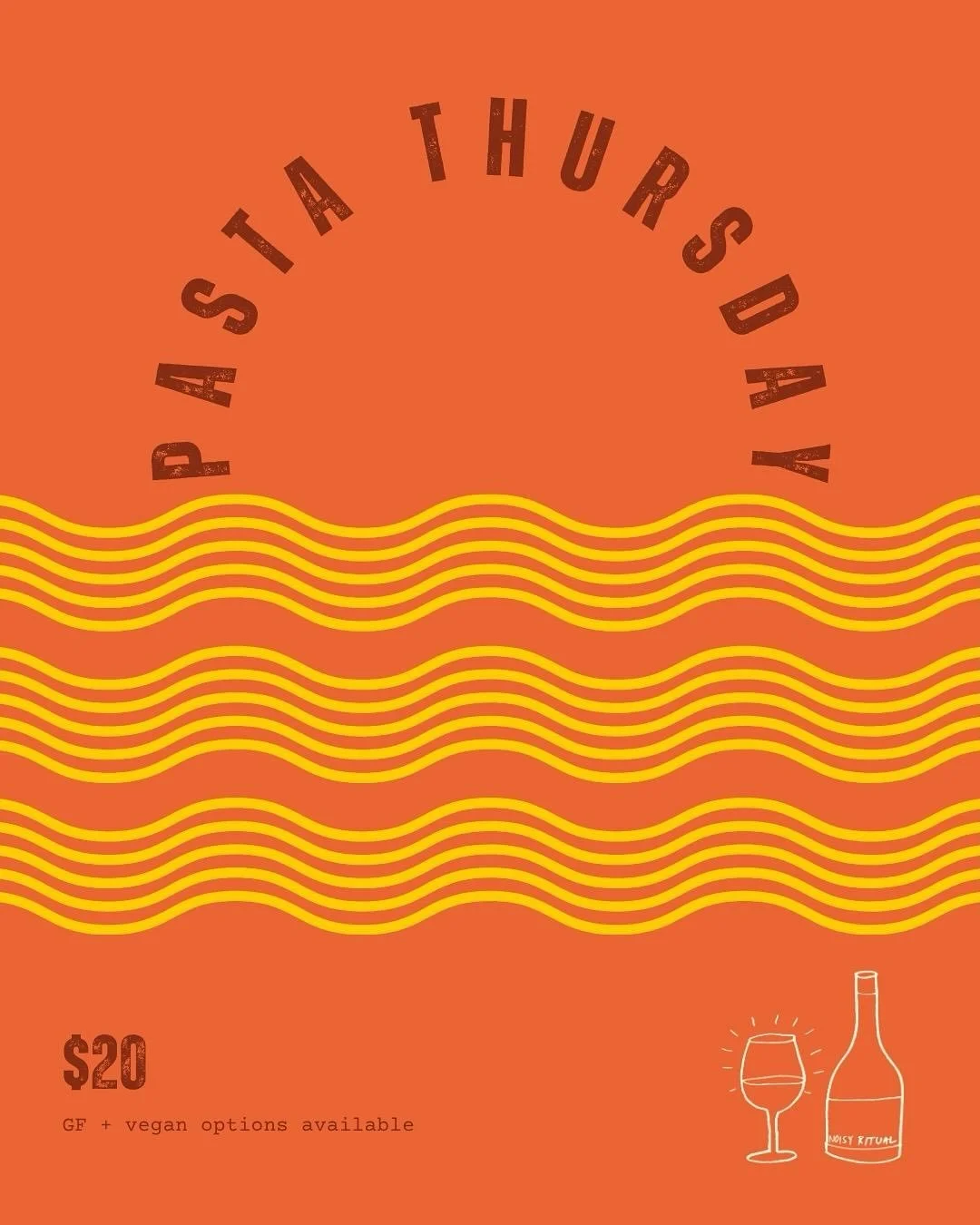 Pasta pasta pasta pasta 🍝 

It&rsquo;s that time of the week again and Thursday is pasta night. So cancel your cooking plans and come and enjoy our two BRAND NEW pasta options for the next two weeks ONLY 🚨 

Chose  between a classic Caccio e Pepe o