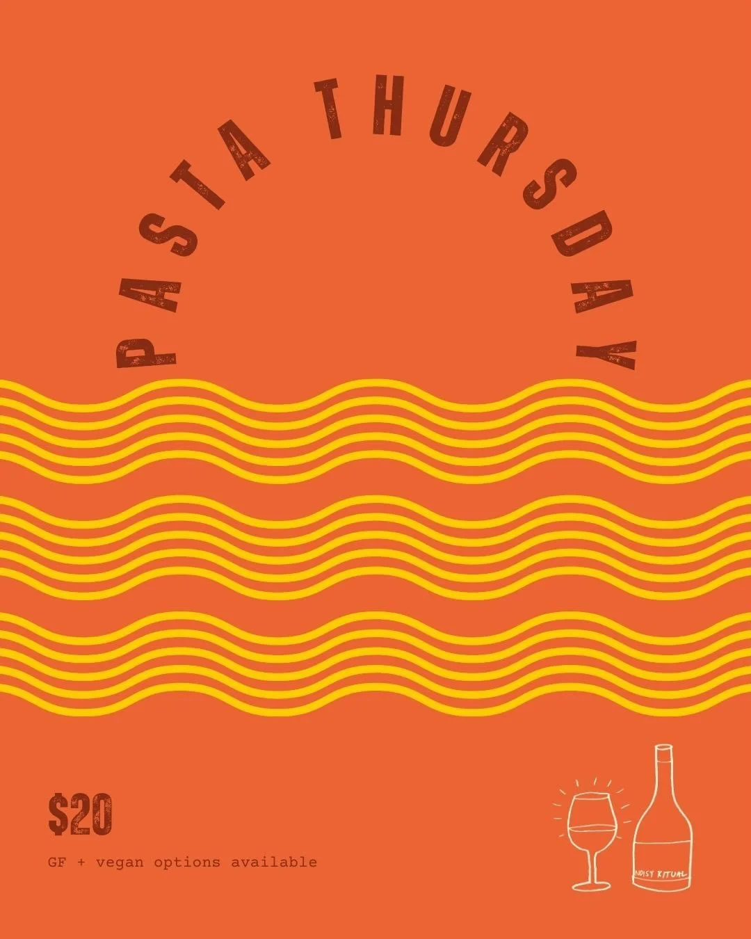 Pasta night is back with the same delish dishes!

Last chance to grab them so we&rsquo;ll see you tomorrow ✨ 

#pasta #pastaandwine #melbournecheapeats #supportlocal