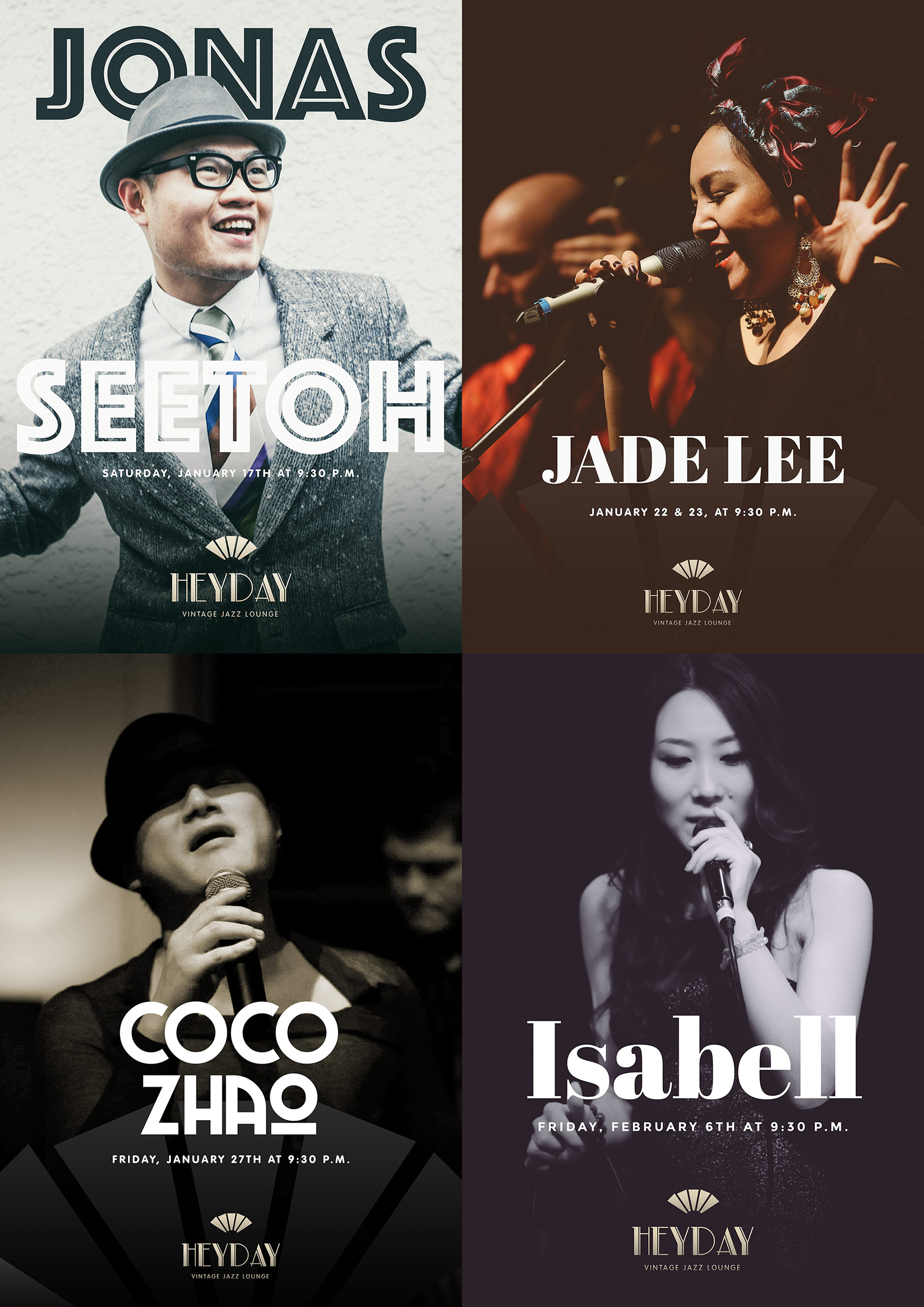 The personality and vibrance of each performer was captured and honored through careful collateral design.