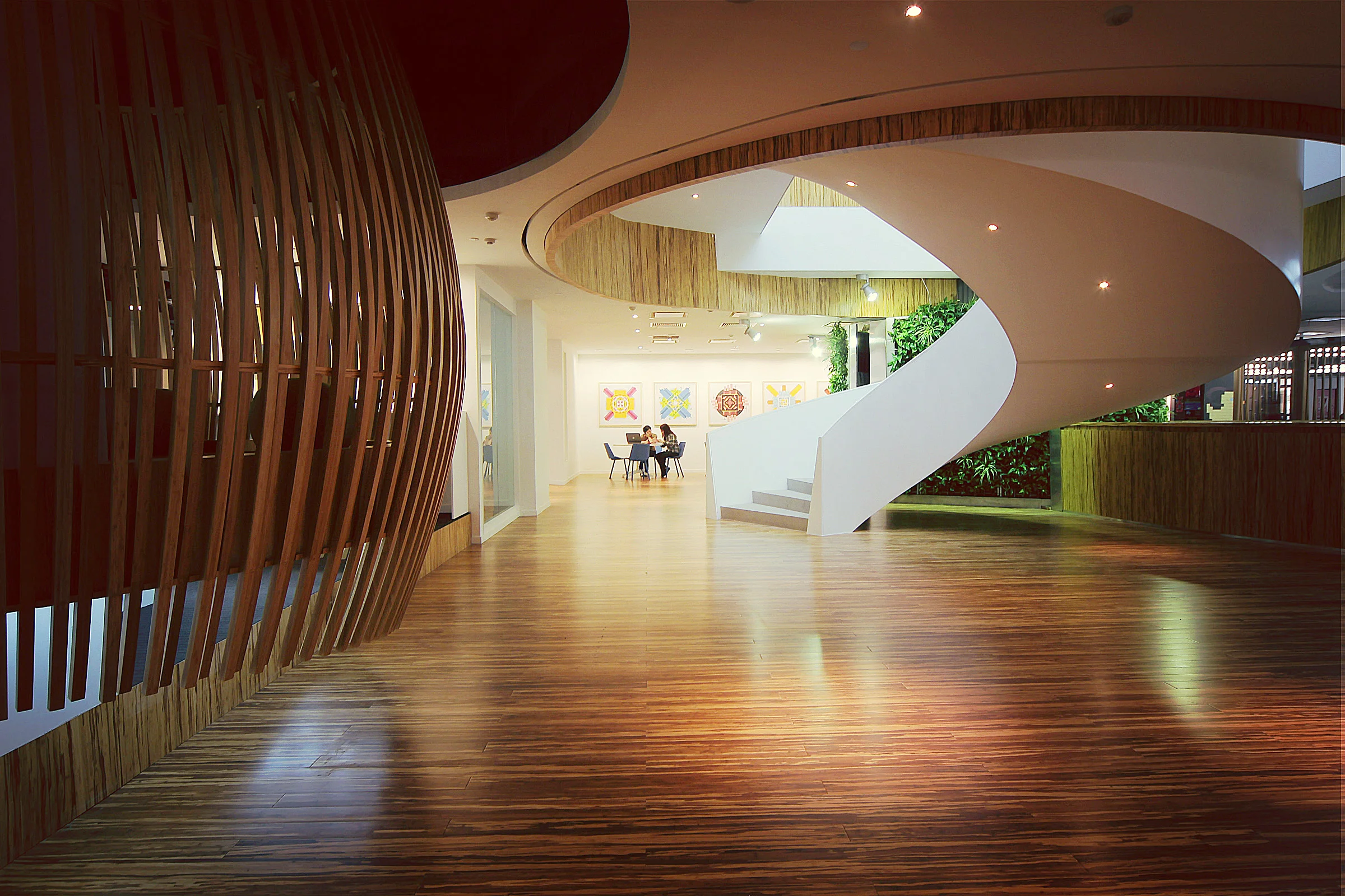 Architectural photography of EF offices. Featured in NY's Times Square.