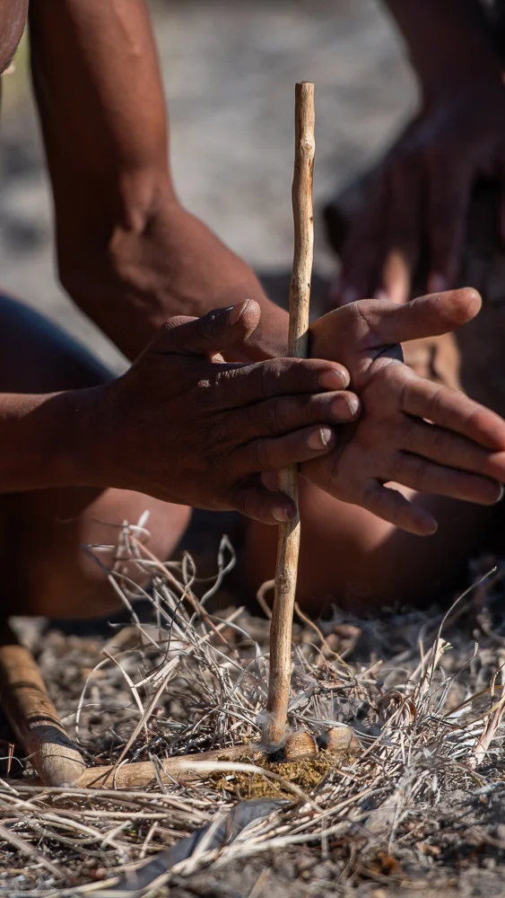 San Bushman, Central Kalahari, Botswana.