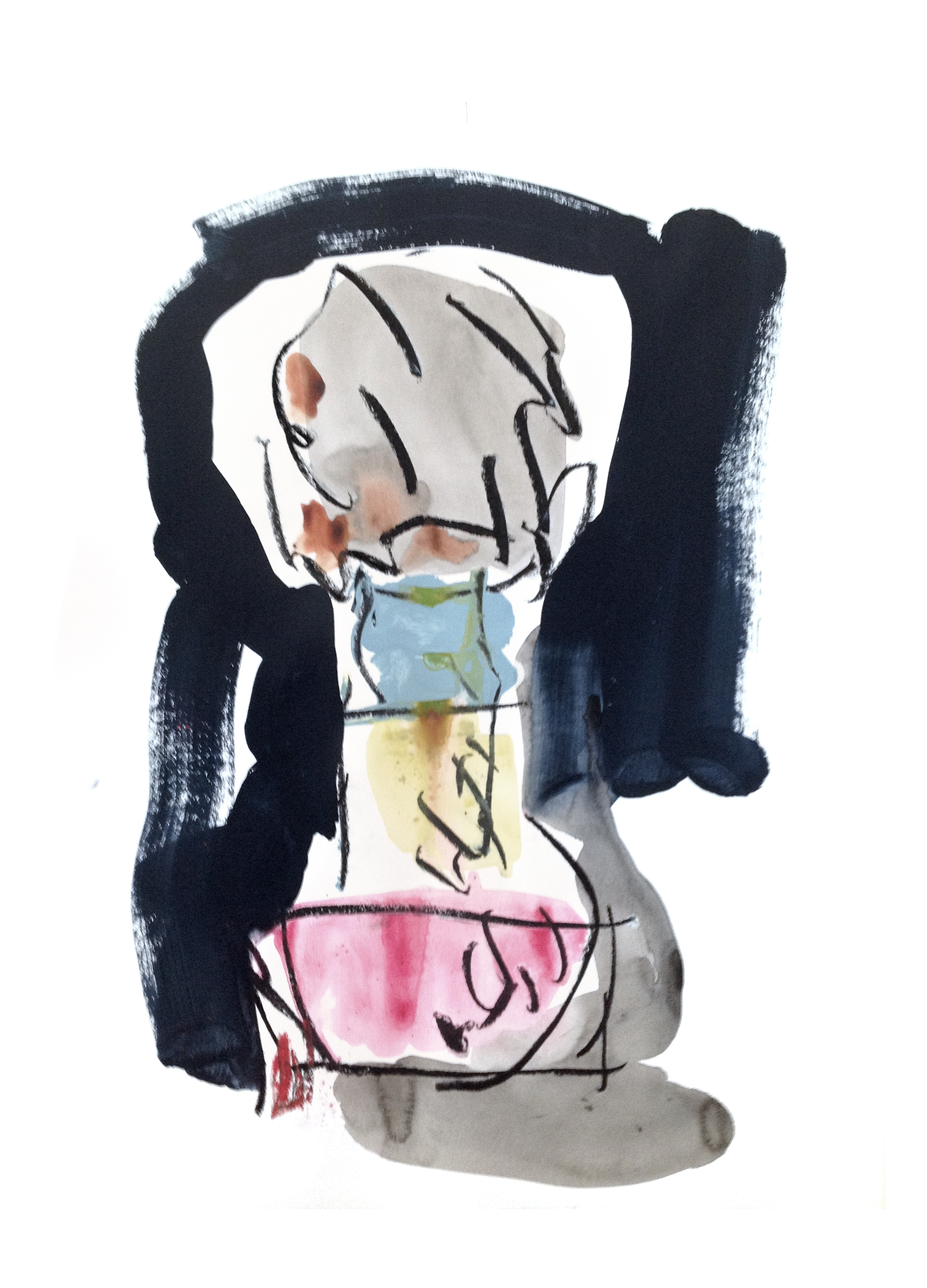 Sketch 50 x 70 Acrylic and ink on paper