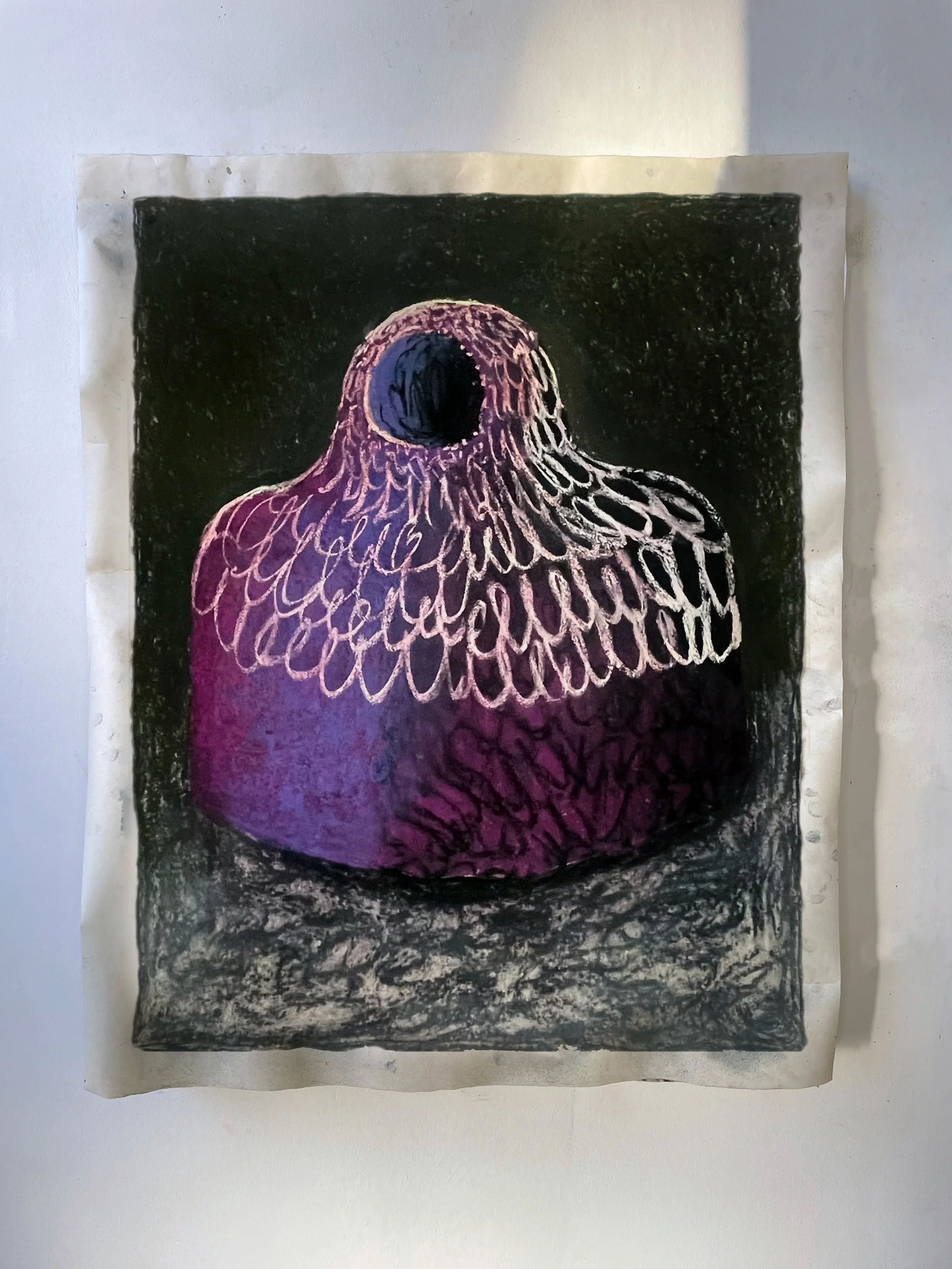 Crinoline 3 / Pastel sur papier Kozo - 80 x 100 cm