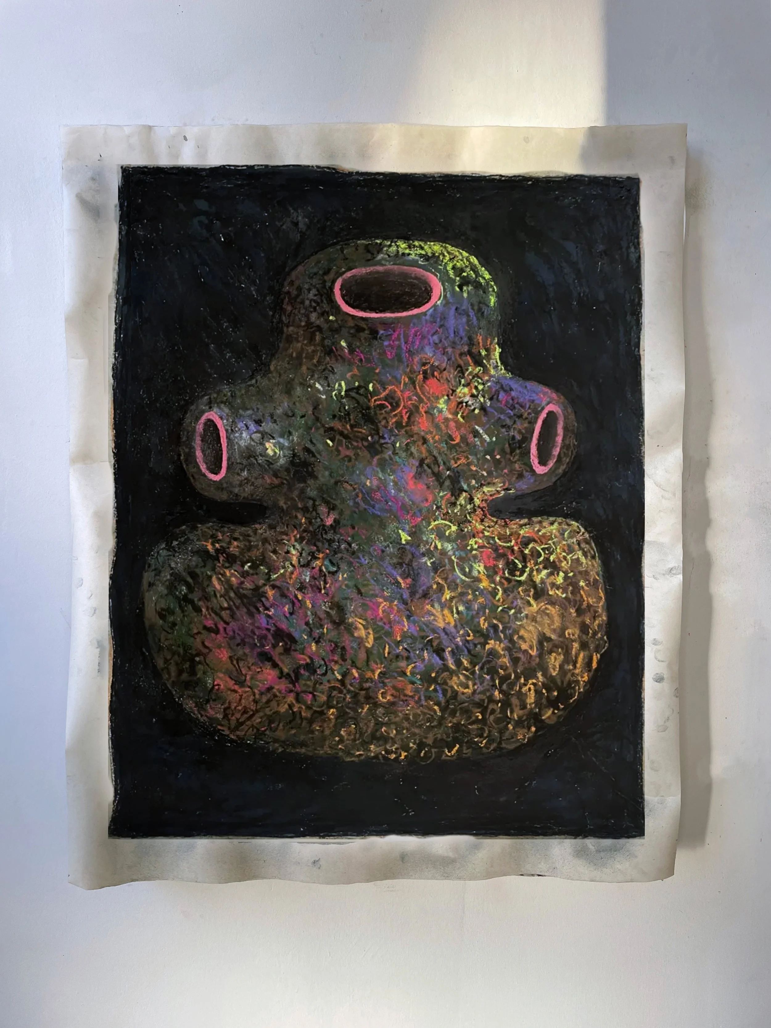 Crinoline 1 / Pastel sur papier Kozo - 80 x 100 cm