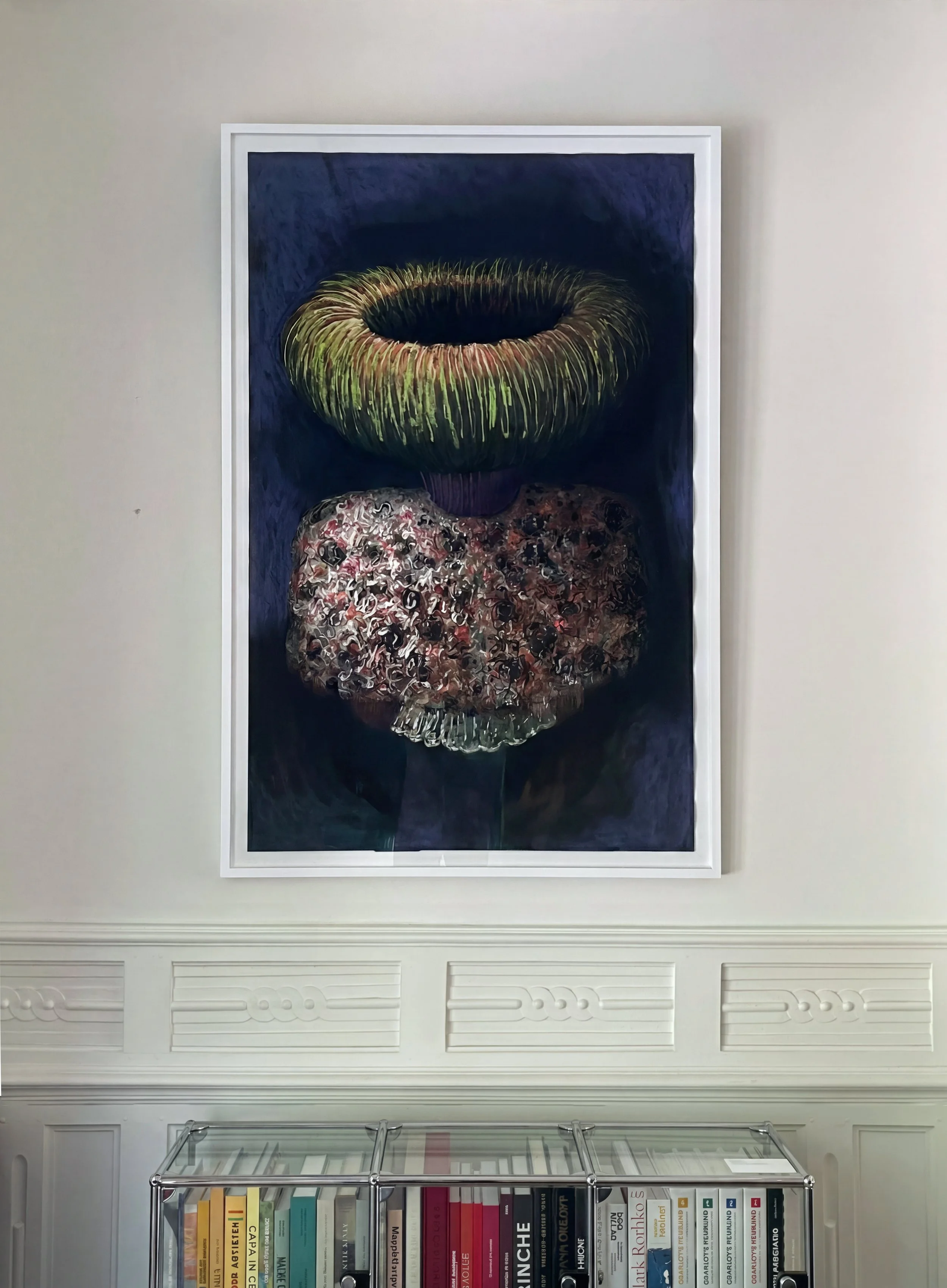 Collerette-monté / Pastel sur papier Kozo - 97x150 cm