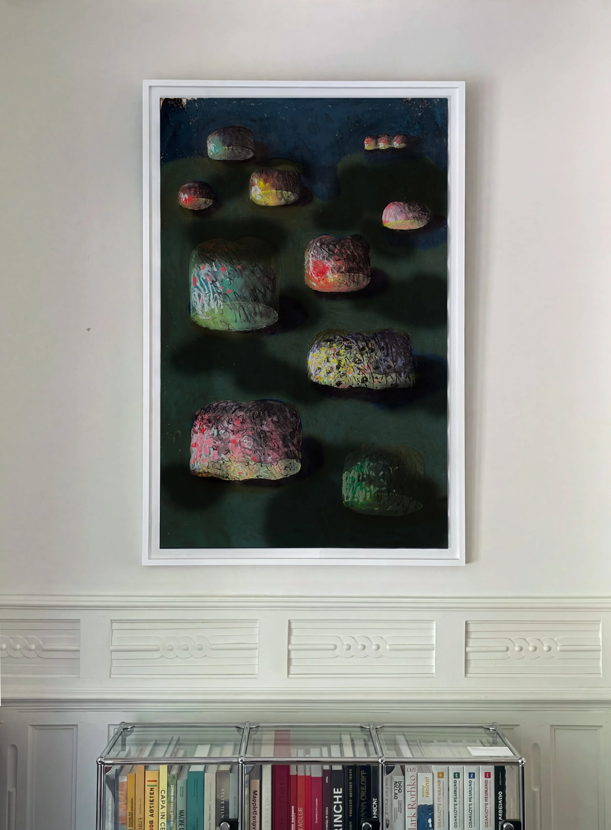 Crinolines / Pastel sur papier Kozo - 97x150 cm
