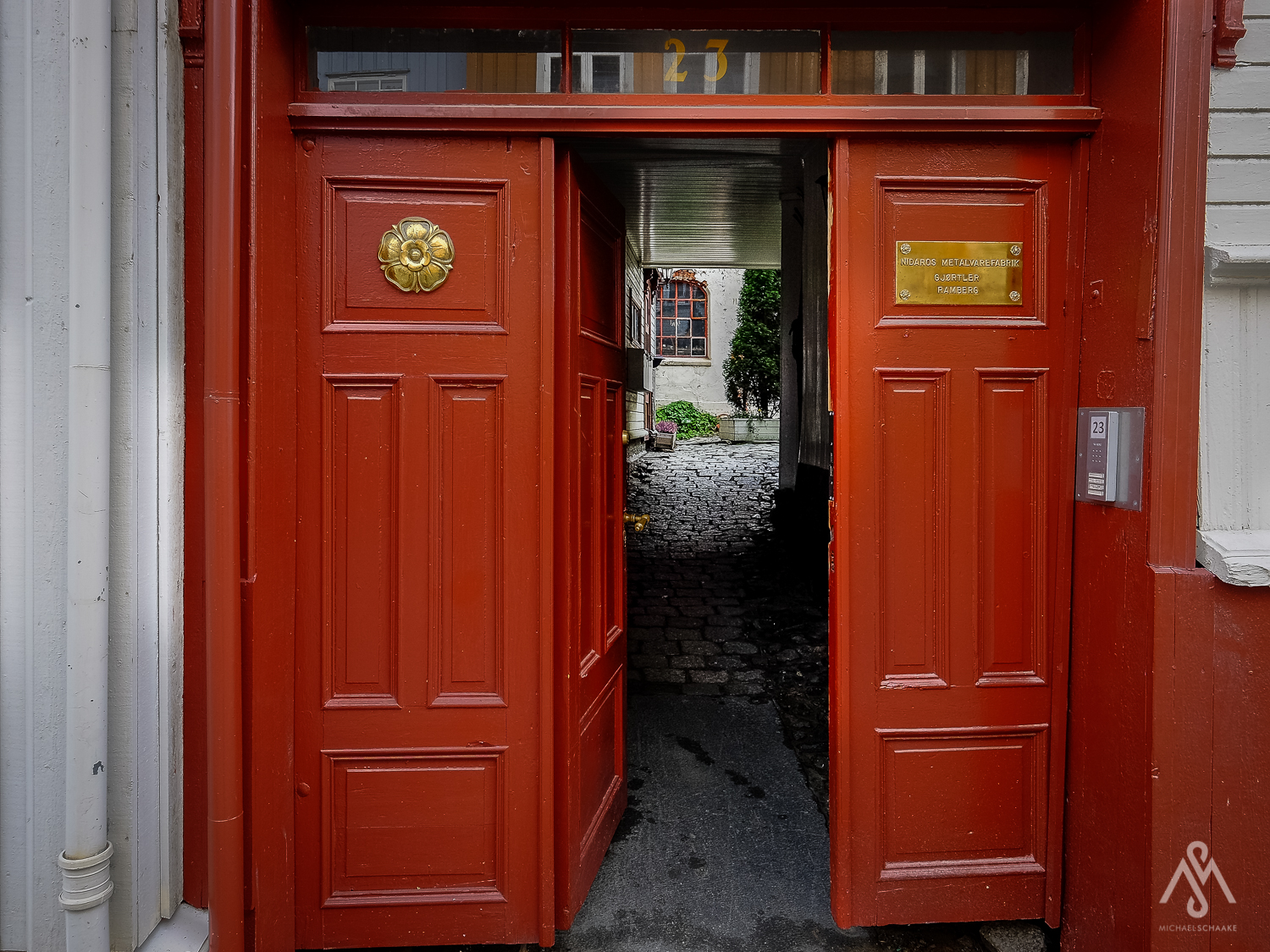 Behind the door