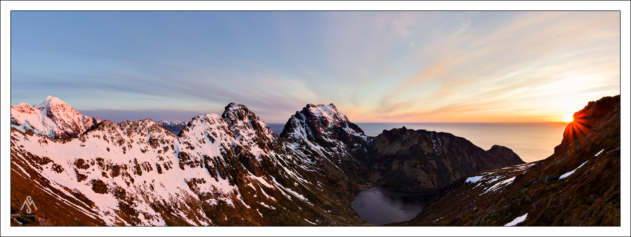 The lake is at around 250 meters...and you always start on 0 meters on the Lofoten