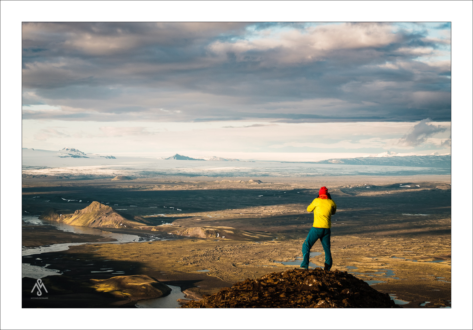 Aussicht vom Sveinstindur in Richtung Vatnajökull
