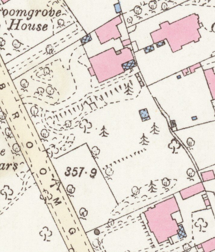 OS Map of Extent of Broomgrove Lodge - 1894