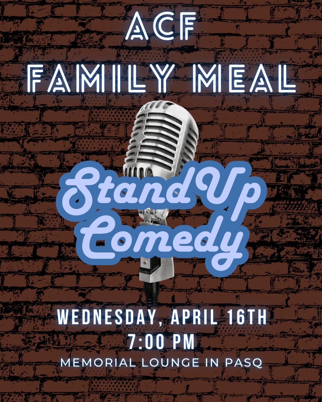🍕🎟️Join us for family meal! Come for pizza and a show featuring stand-up comedy by Jonathan Weibel.