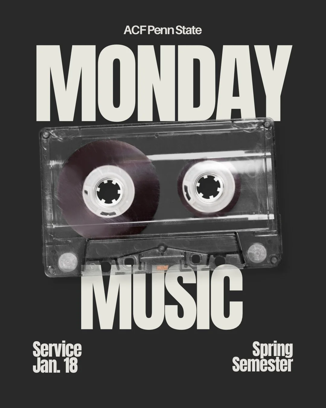 Happy Music Monday!! If you haven&rsquo;t already, you can follow our Spotify account, @ acfpennstate, and check out our &lsquo;25-&lsquo;26 school year service playlist!
