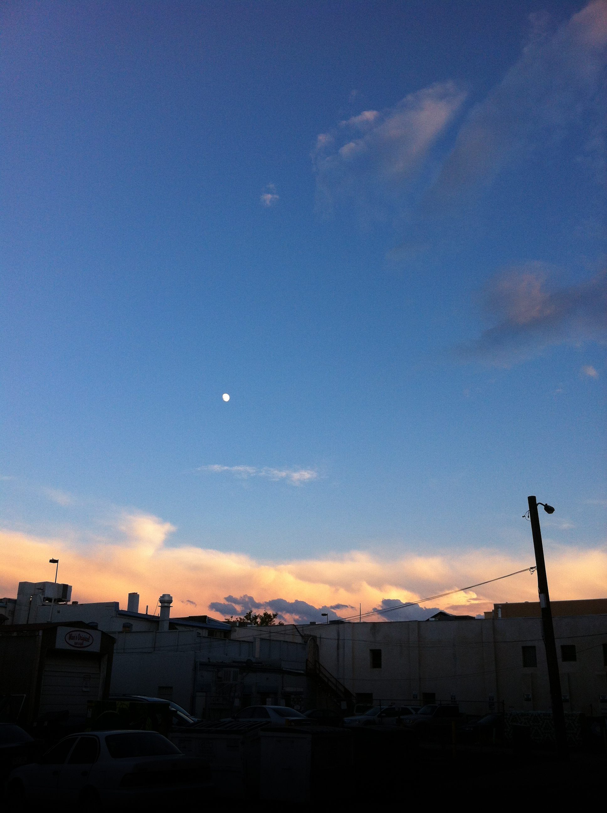 sunset after a photo shoot in Old Town 