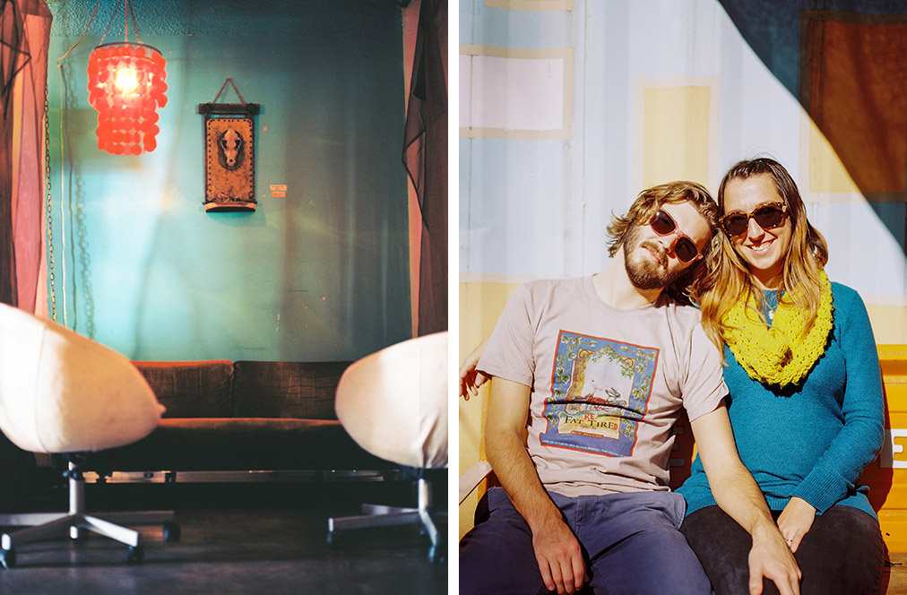 Inside and outside Rio Rita Lounge
