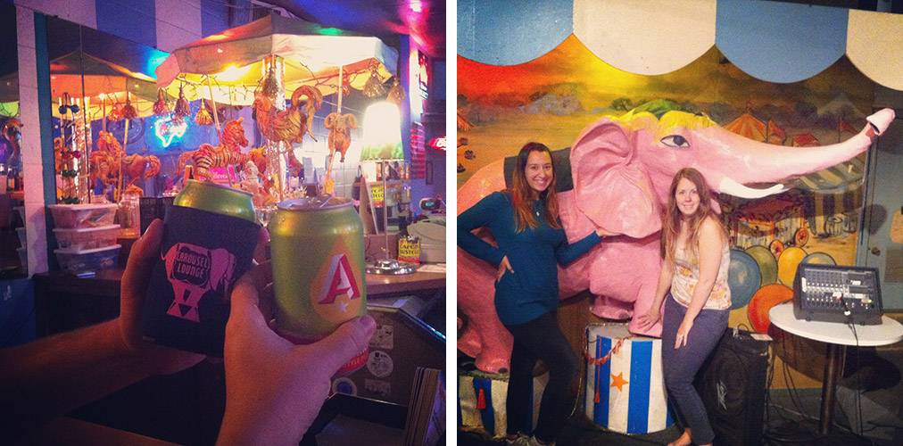 first stop on the dive-bar tour- Carousel Lounge- keeping it real.