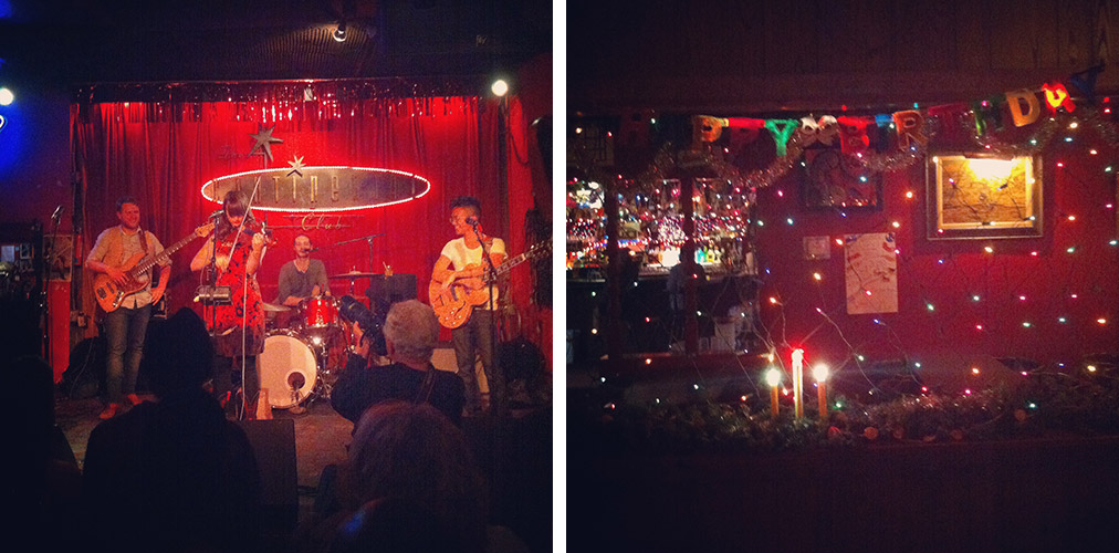 some amazing music, and some WEIRD ASS BARS- although, I do love Christmas year round, LaLa's. 