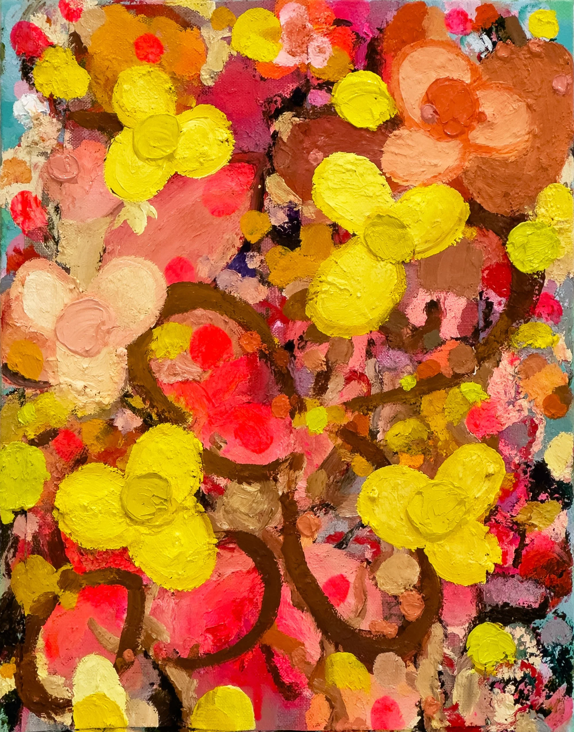  Untitled, 2023, oil and spray paint on linen 36 x 28 cm.&nbsp;Private collection (Spain). 