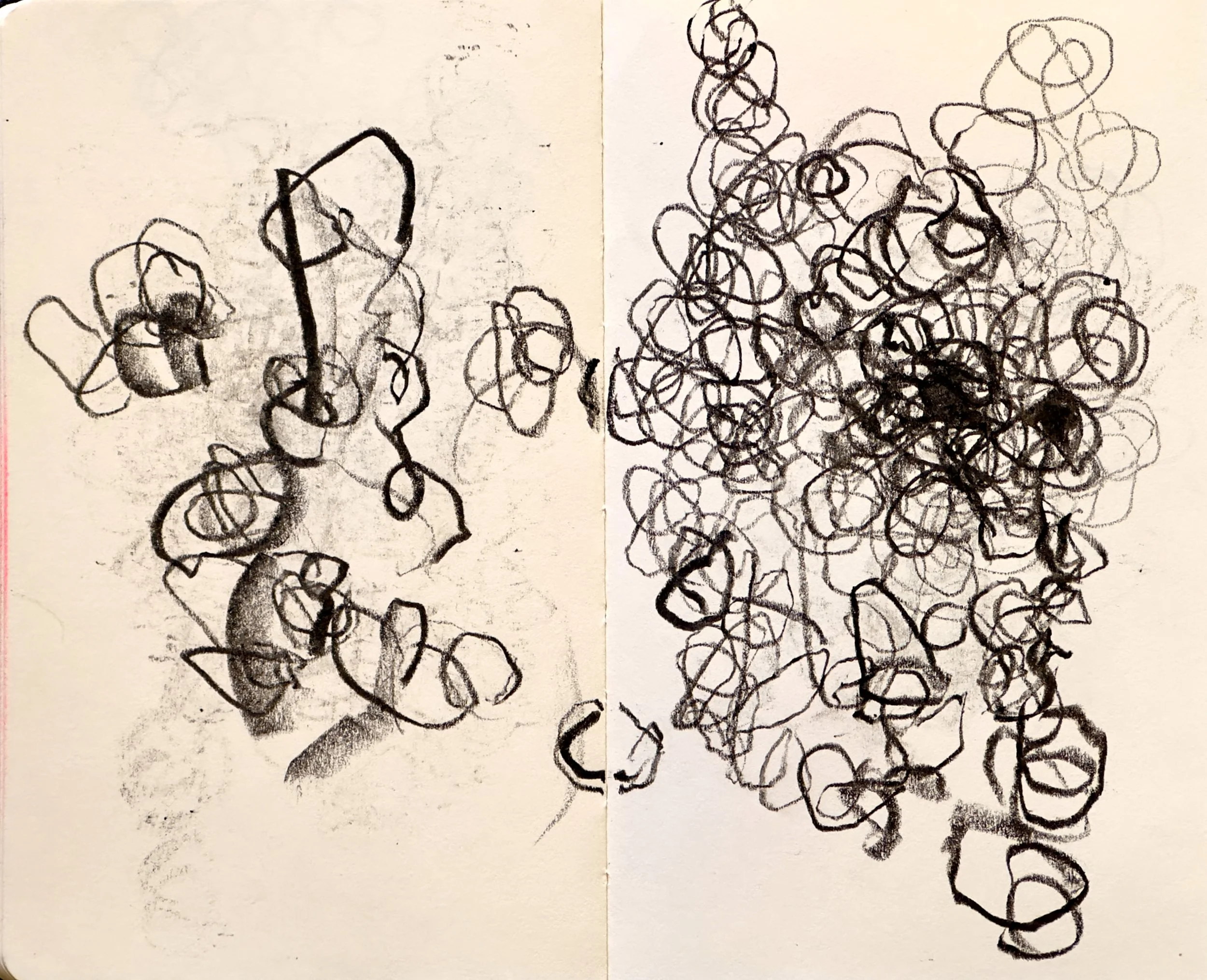  Notebook 10, 2023, oil pastel on paper 