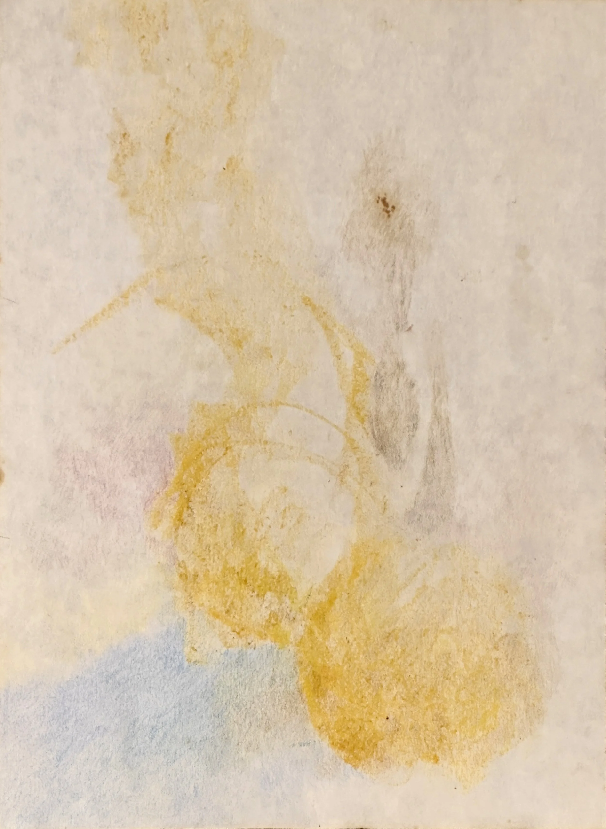  Untitled, 2024, oil pastels, colored pencils and oil on paper, 30 × 22.5 cm 