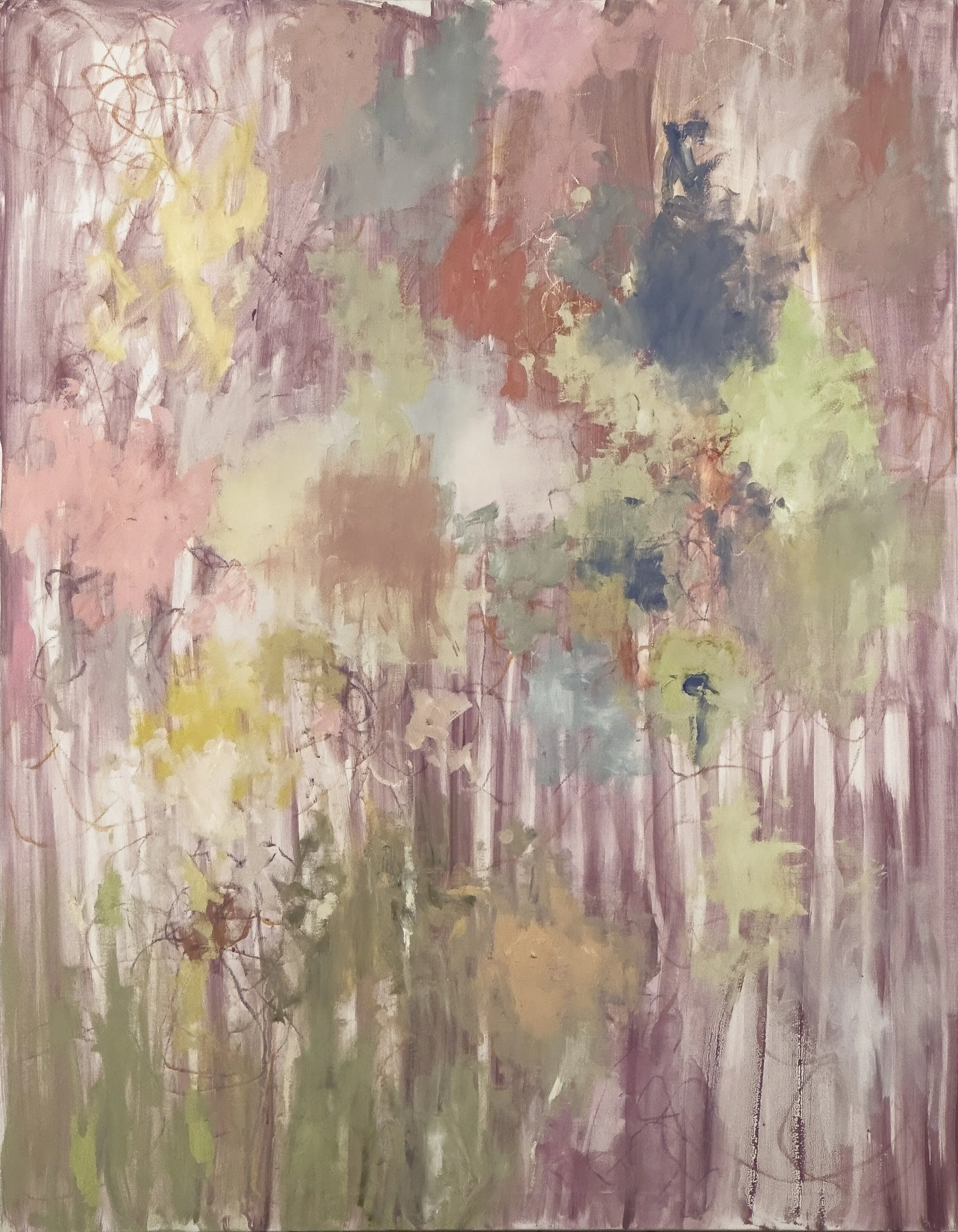   Poso , 2026, oil and acrylic on canvas, 146 × 114 cm 