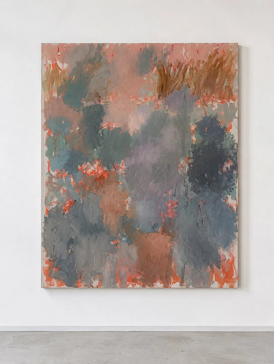   Poso , 2026, oil and oil pastels on canvas, 146 × 114 cm 