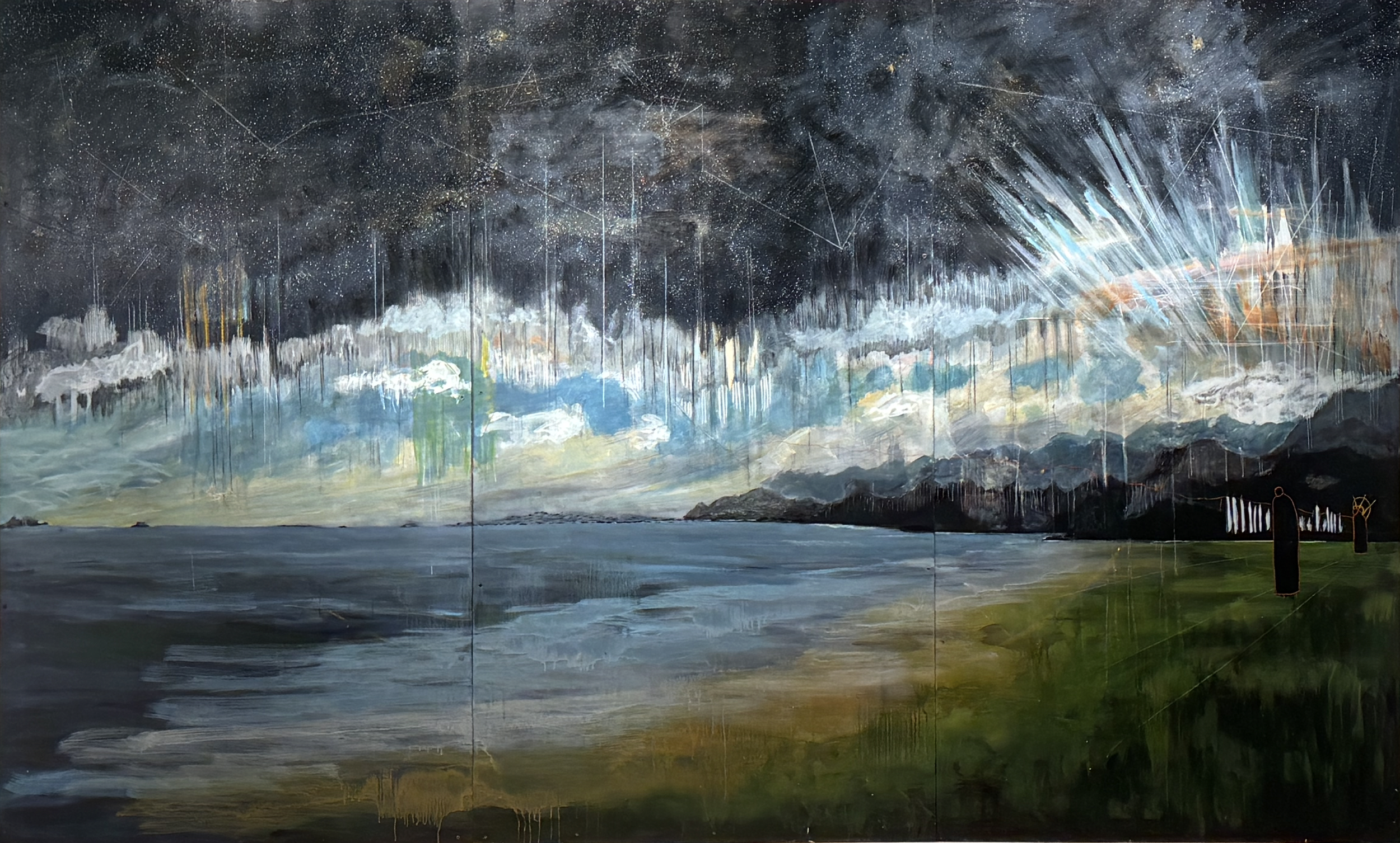 The Observer Effect 87.5"x144" oil on Panel $70,000.00