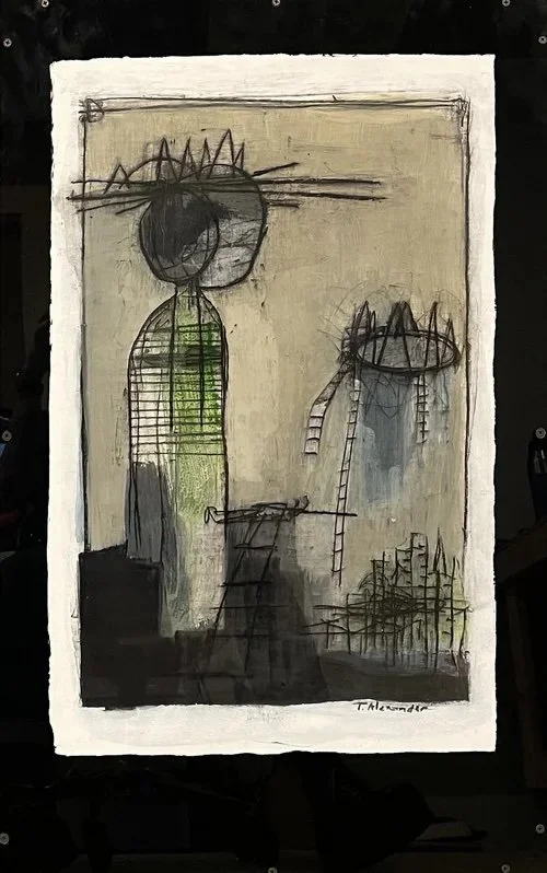 Reflecting 24"x36" mixed media $4,800