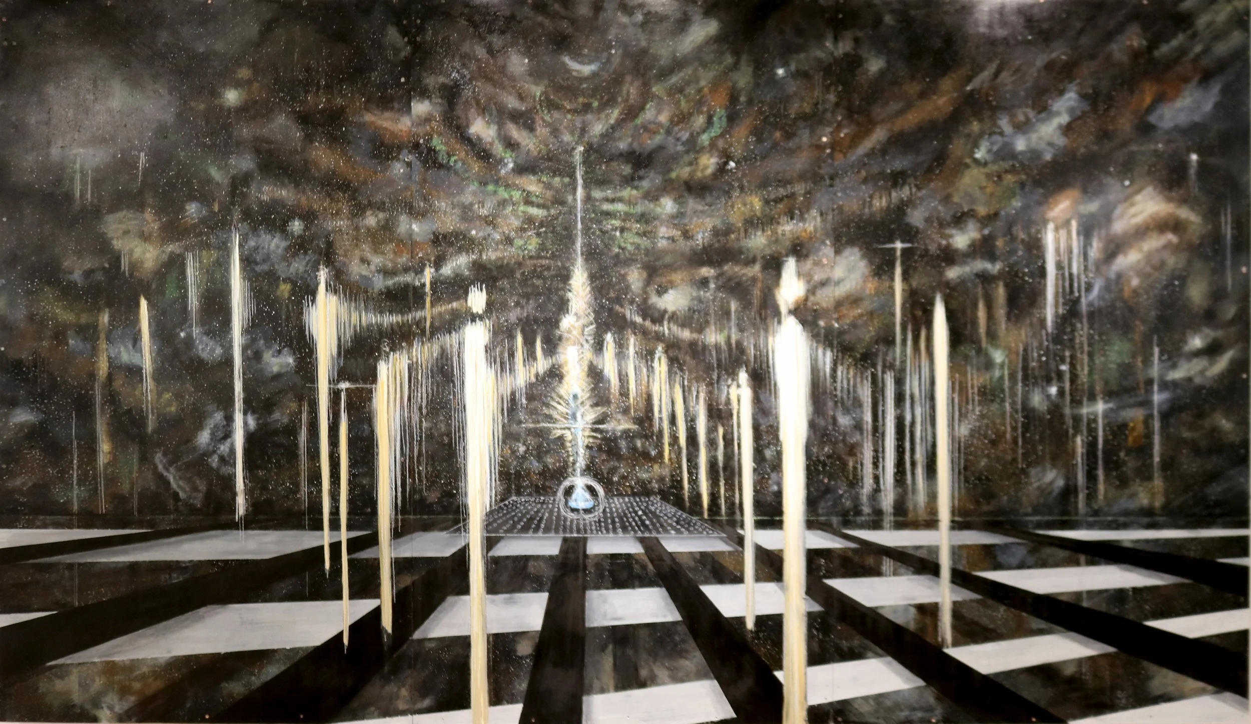 The Blue Pearl 84"x144" oil on Panel $70,000.00