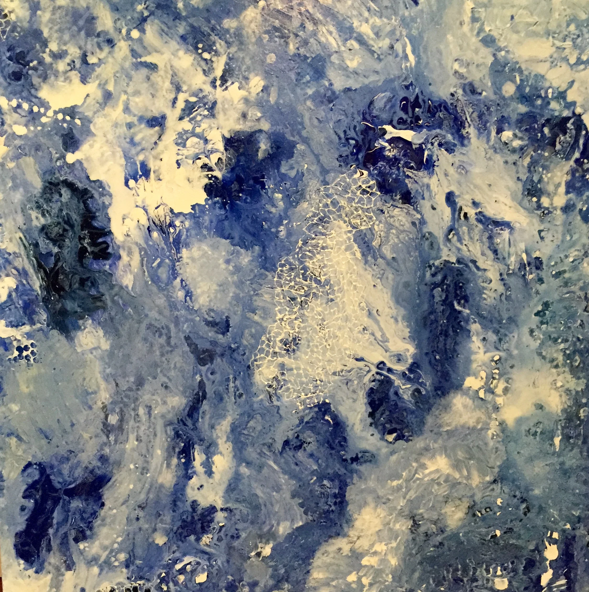 Deep Blue Crescendo 36” x x36” x 1.5” $1,100 Available