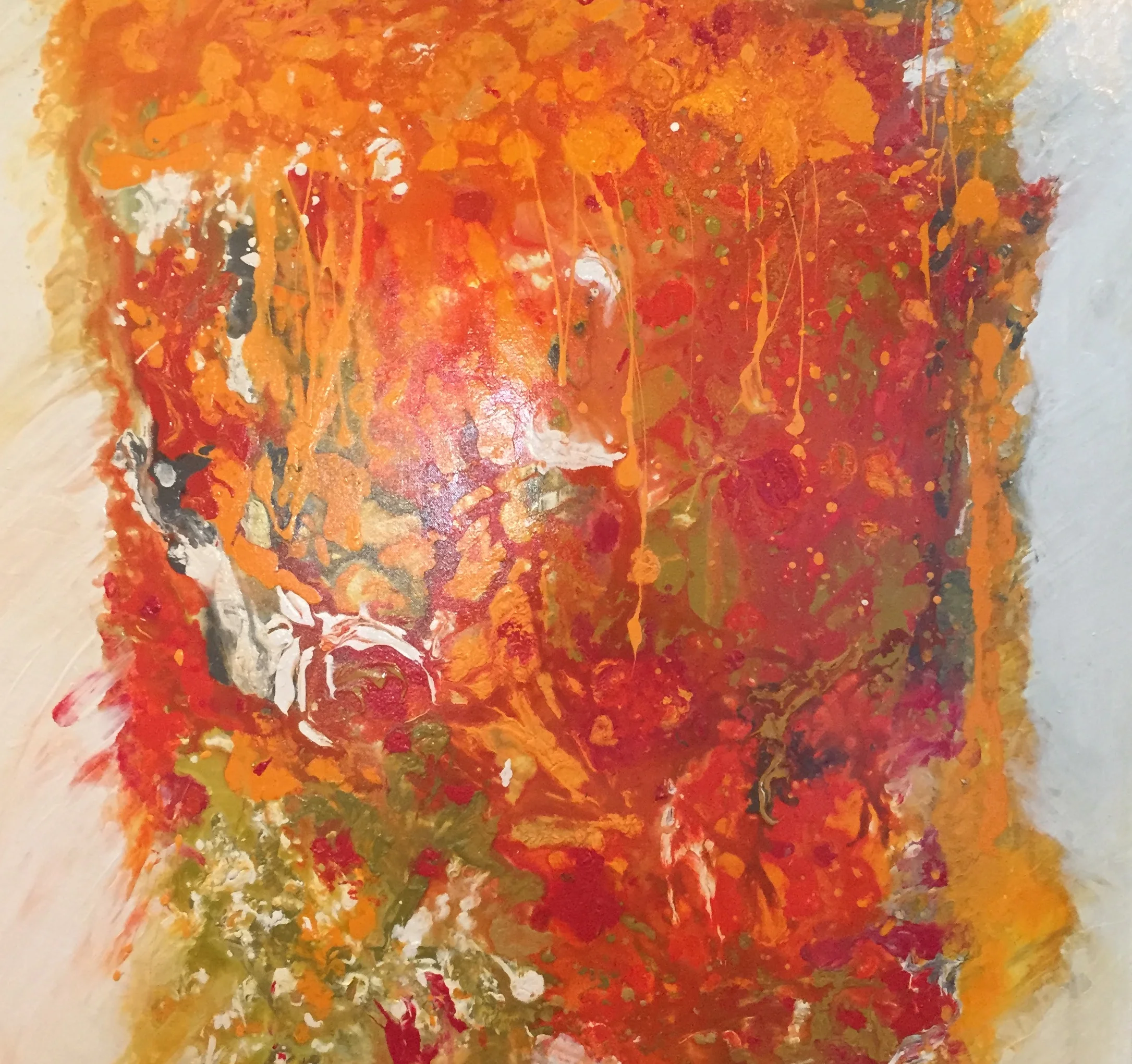 Cascade of Rapture 36” x 36” x 1.5” acrylic on canvas Sold